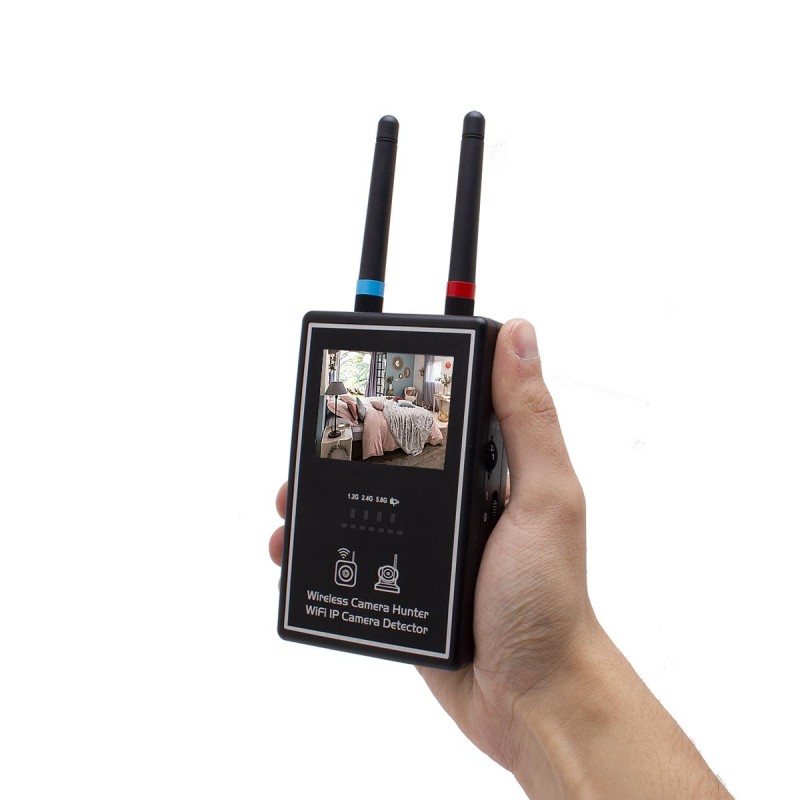 Détecteur de Caméra Espion Traceur GPS Émetteur Radio Onde GSM Wifi Micro  Espion