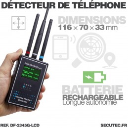 Détecteur portable de tracker GPS : GSM GPRS 2G 3G 4G 5G
