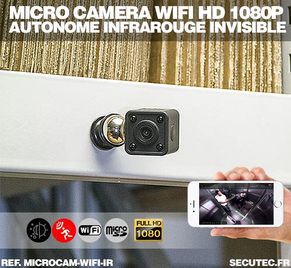 MICRO CAMERA ESPION WIFI 1080p 512 go avec GO 【2024】 regarder dehors