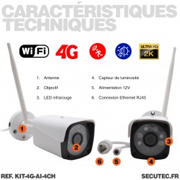 Répéteur WIFI pour caméra sans fil IPC Alpha videosurveillance R4S : Alarme  videosurveillance 3G 4G chantier, magasin, bus