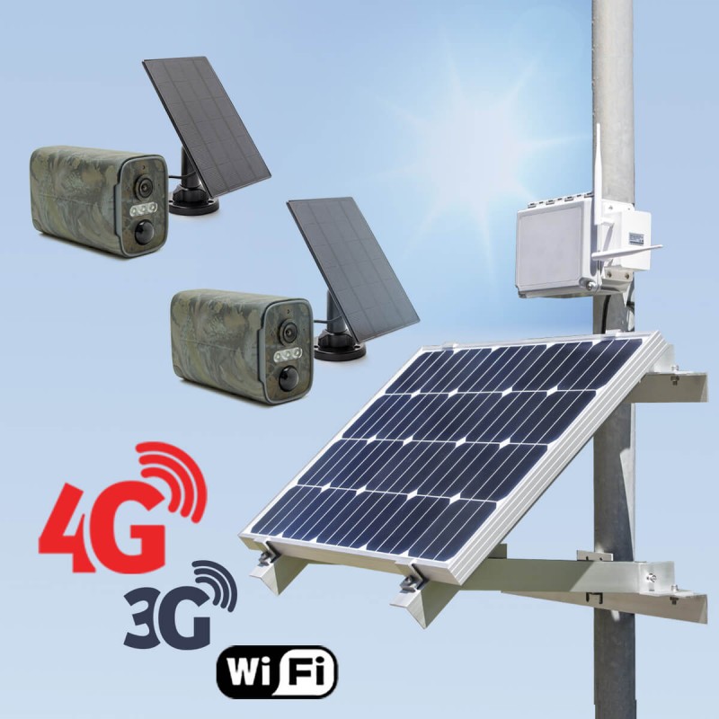 Caméra 4G solaire détection de mouvement Full Hd 1080p garantie 2ans