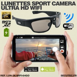 Lunette Camera HD 720p enregistreur vidéo et photo
