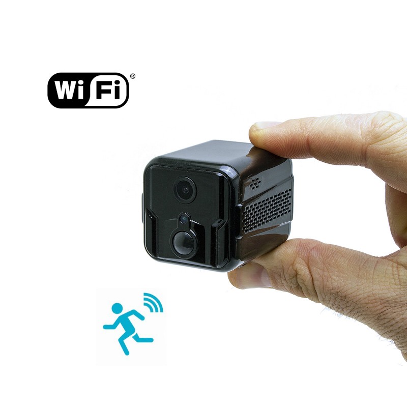 Mini caméra espion, caméra de surveillance de voiture sans fil Full Hd  1080p avec vision nocturne et détection de mouvement